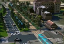 La création du quatrième terminus du tram à Brûlard est en cours