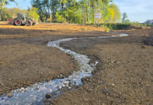 Le ruisseau du Pontot entame sa renaissance Reméandrage et remise en eau du ruisseau